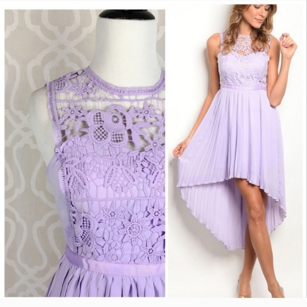Large Purple Hi-Low dress